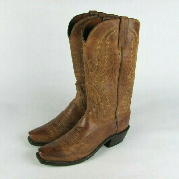 Lucchese Other - LUCCHESE Mad Dog Goatskin Tan Cowboy Boots 7 D